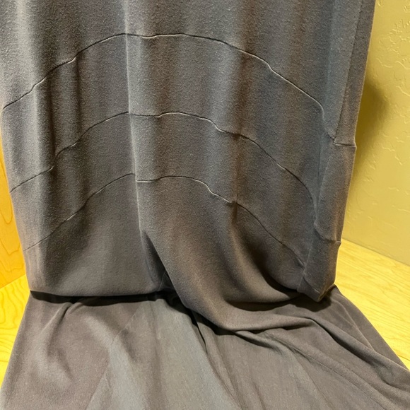 Prairie Underground M gray, cotton, racerback, long fitted dress w/insert - Picture 6 of 9